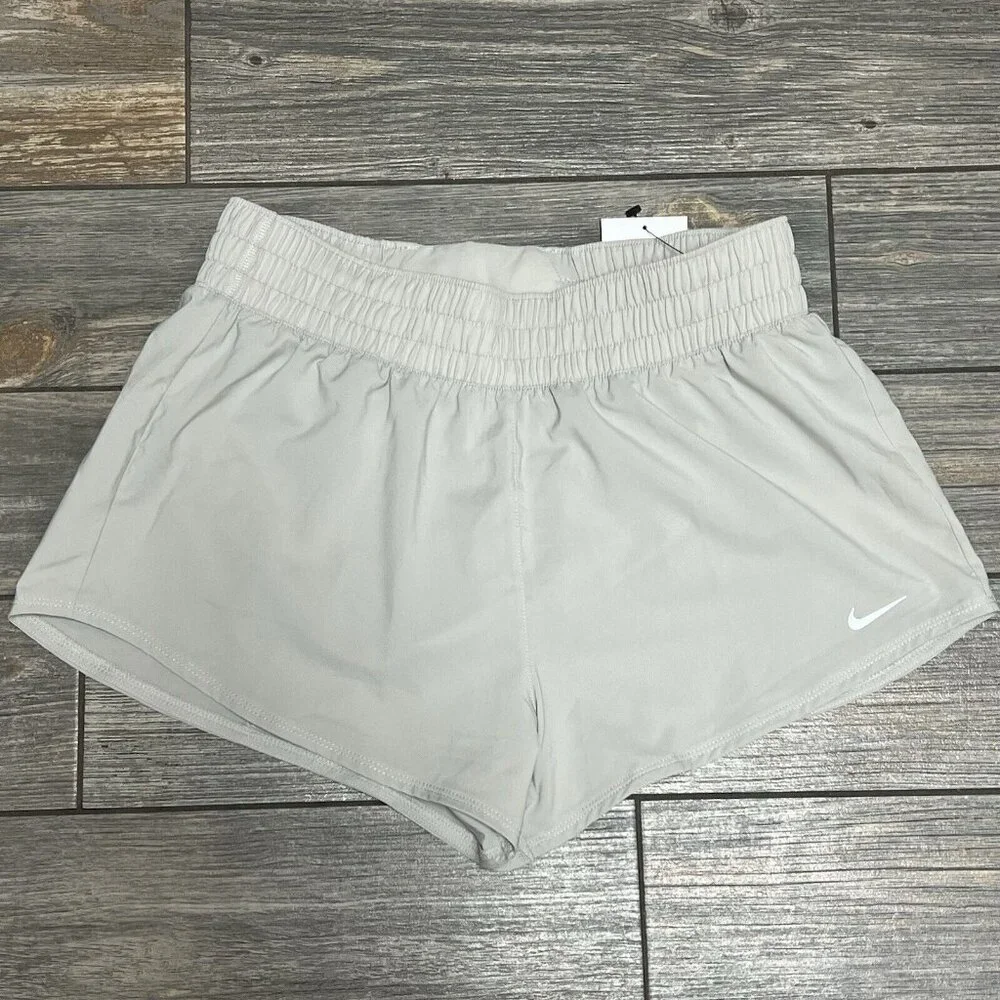 NWT Nike Women's Shorts Medium One Dri-FIT Mid-Rise 3" Brief-Lined DX6010-012 - Picture 6 of 15